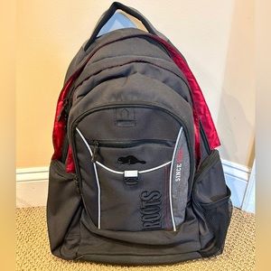 Roots Canada Backpack Black Back to School NWOT